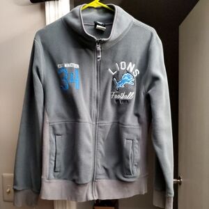 Womens‎ Fleece Detroit Lions Zip Up, Size Large
